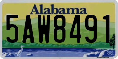 AL license plate 5AW8491