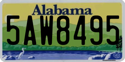 AL license plate 5AW8495