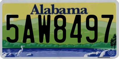 AL license plate 5AW8497