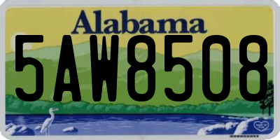 AL license plate 5AW8508