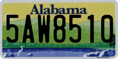 AL license plate 5AW8510