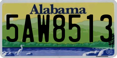 AL license plate 5AW8513