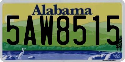 AL license plate 5AW8515