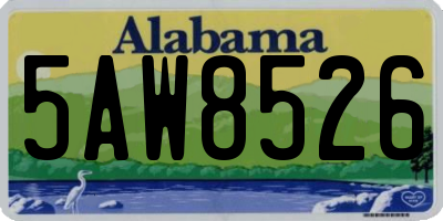 AL license plate 5AW8526