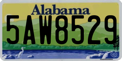 AL license plate 5AW8529