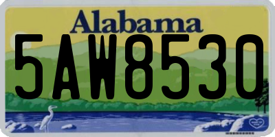 AL license plate 5AW8530