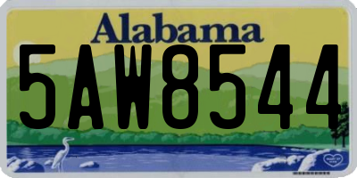 AL license plate 5AW8544