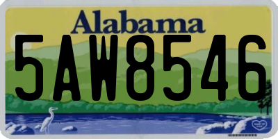 AL license plate 5AW8546
