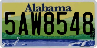 AL license plate 5AW8548