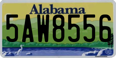 AL license plate 5AW8556