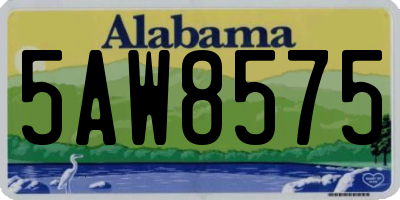 AL license plate 5AW8575