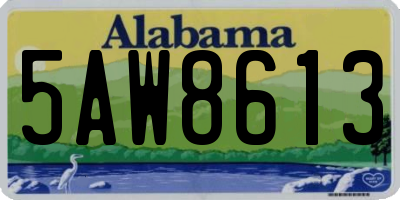 AL license plate 5AW8613