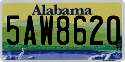 AL license plate 5AW8620