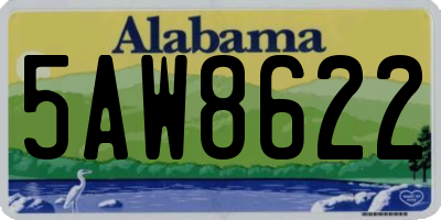 AL license plate 5AW8622