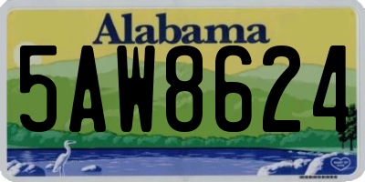 AL license plate 5AW8624