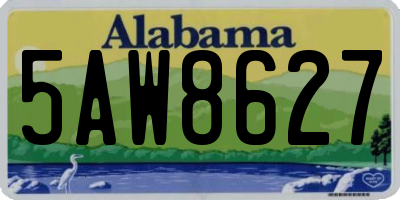 AL license plate 5AW8627