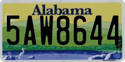 AL license plate 5AW8644