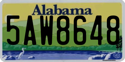 AL license plate 5AW8648