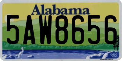 AL license plate 5AW8656
