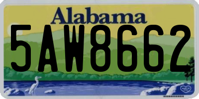 AL license plate 5AW8662