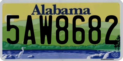 AL license plate 5AW8682