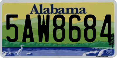 AL license plate 5AW8684