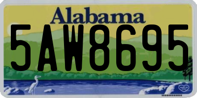 AL license plate 5AW8695