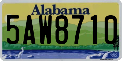 AL license plate 5AW8710