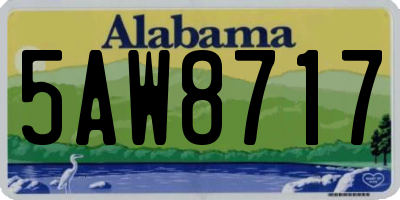 AL license plate 5AW8717