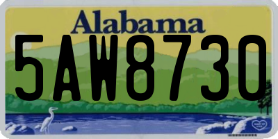 AL license plate 5AW8730
