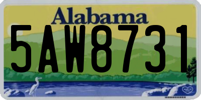 AL license plate 5AW8731