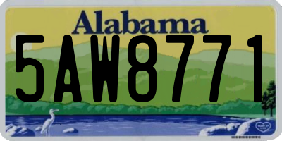 AL license plate 5AW8771