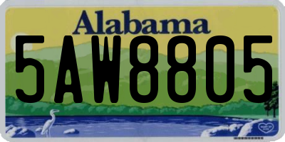 AL license plate 5AW8805