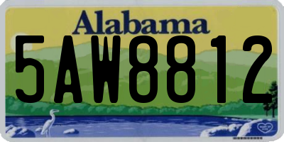 AL license plate 5AW8812
