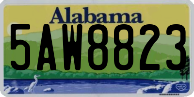 AL license plate 5AW8823