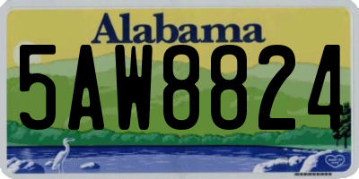 AL license plate 5AW8824