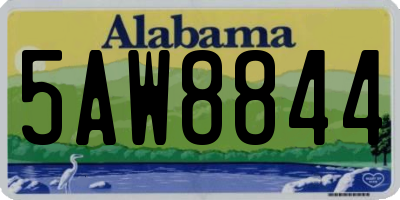 AL license plate 5AW8844