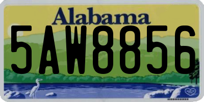 AL license plate 5AW8856