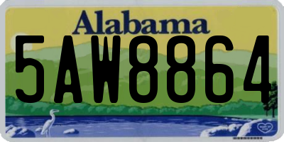 AL license plate 5AW8864