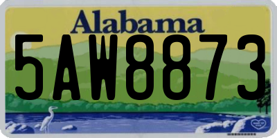 AL license plate 5AW8873