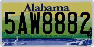 AL license plate 5AW8882