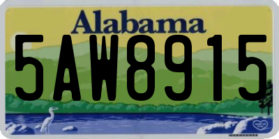 AL license plate 5AW8915