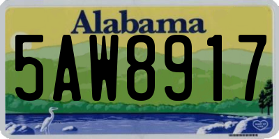 AL license plate 5AW8917