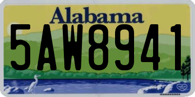 AL license plate 5AW8941