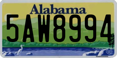 AL license plate 5AW8994