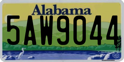 AL license plate 5AW9044