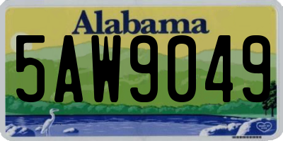 AL license plate 5AW9049