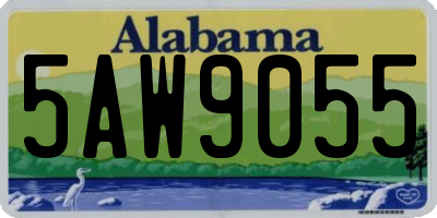 AL license plate 5AW9055