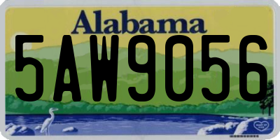 AL license plate 5AW9056