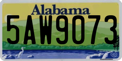 AL license plate 5AW9073